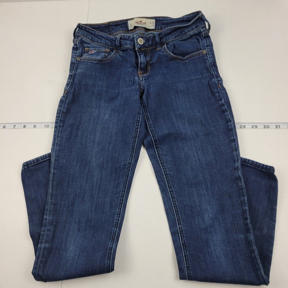 Hollister Skinny Jeans Blue denim 3s 26x29 womens 517